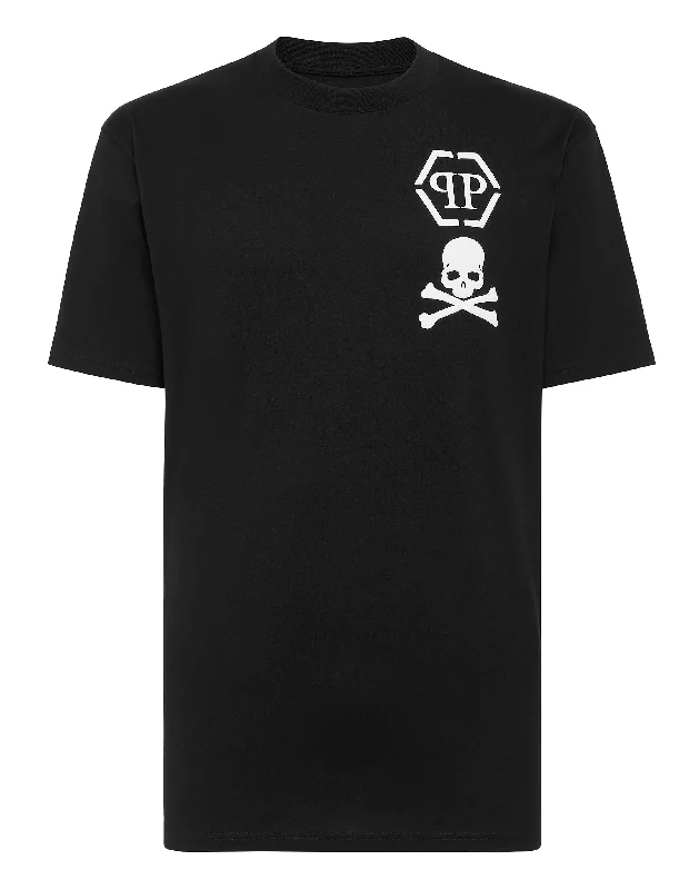 men's crewneck t-shirts -T-shirt Round Neck SS Skull&Bones