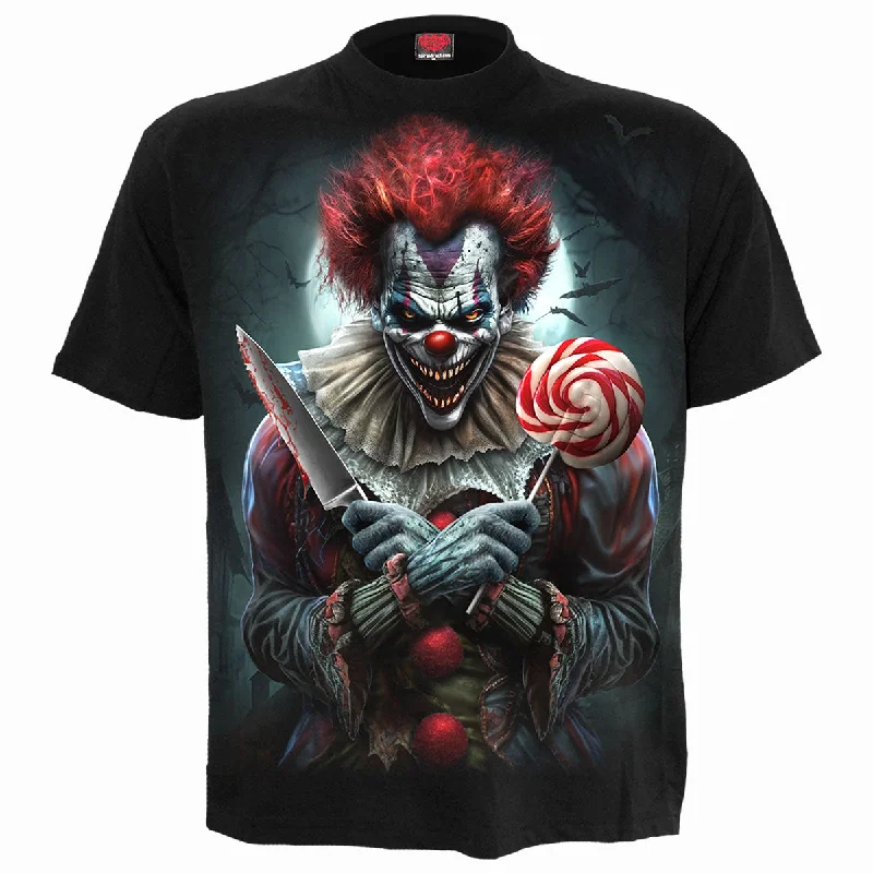 men's oversized t-shirts -TRICK OR TREAT - T-Shirt Black