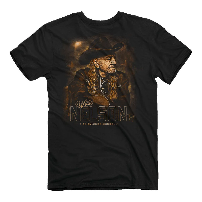 men's slogan t-shirts -Willie Nelson - American Original T-Shirt