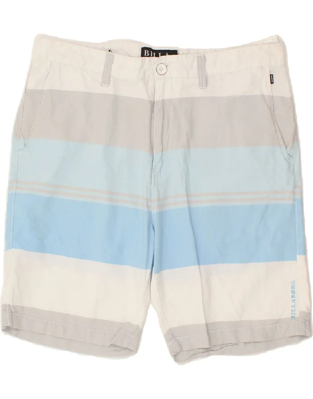 men's modern fit shirts -BILLABONG Mens Casual Shorts W36 Large Multicoloured Striped Cotton