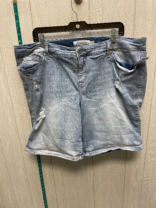 men's business casual shirts -Blue Denim Shorts Torrid, Size 22