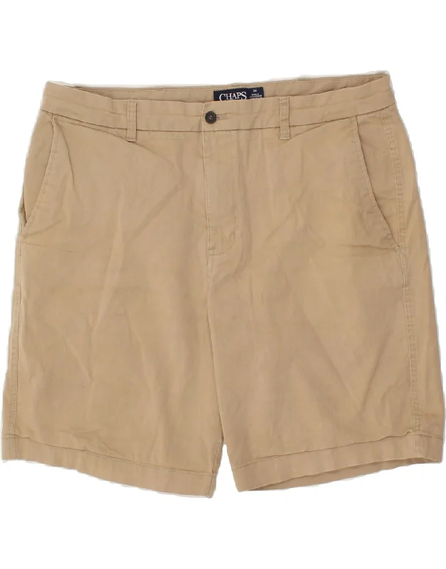 men's stylish shirts -CHAPS Mens Stretch Chino Shorts W38 XL Beige Cotton