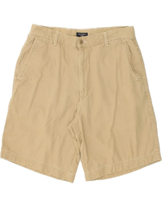 men's smart casual shirts -DOCKERS Mens Cargo Shorts W34 Large  Beige Cotton