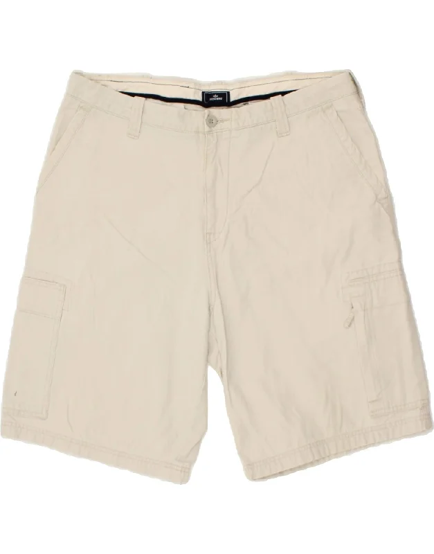 men's designer shirts -DOCKERS Mens Cargo Shorts W38 XL Off White Cotton