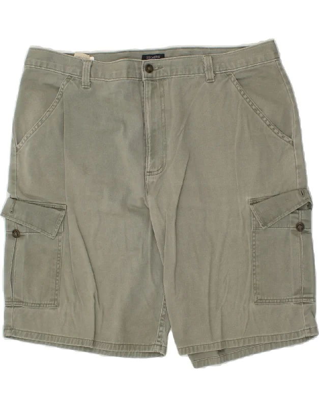 men's stylish business shirts -DOCKERS Mens Cargo Shorts W40 XL Grey Cotton