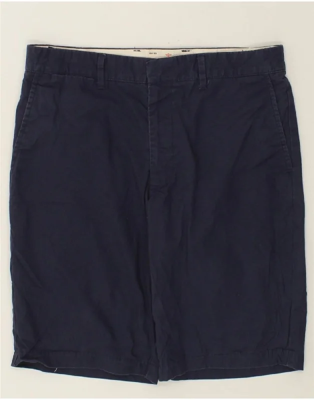 men's high-performance office shirts -DOCKERS Mens Chino Shorts W30 Medium Navy Blue Cotton