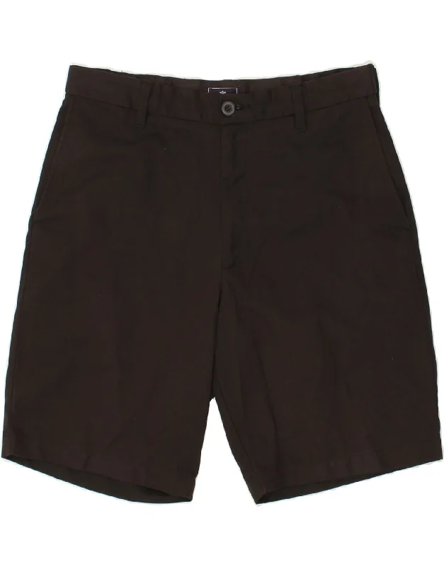 men's lightweight formal shirts -DOCKERS Mens Chino Shorts W32 Medium  Black Polyester