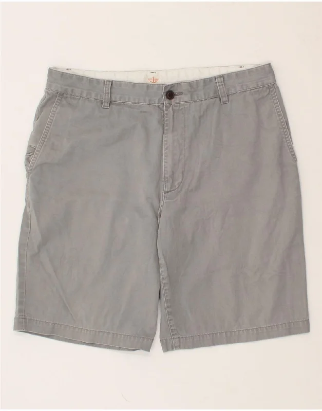 men's luxurious button-up shirts -DOCKERS Mens Chino Shorts W34 Large  Grey Cotton