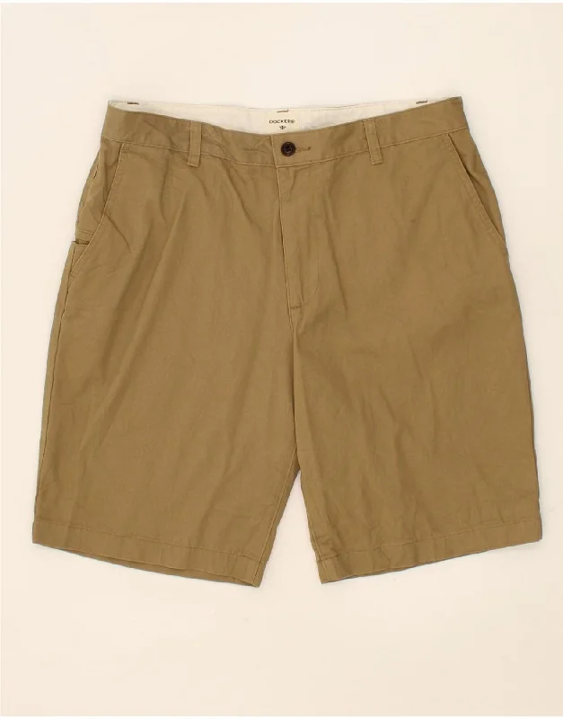 men's stylish business shirts -DOCKERS Mens Chino Shorts W34 Large Khaki Cotton