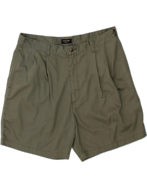 men's dress shirts -DOCKERS Mens Chino Shorts W38 XL Green Cotton