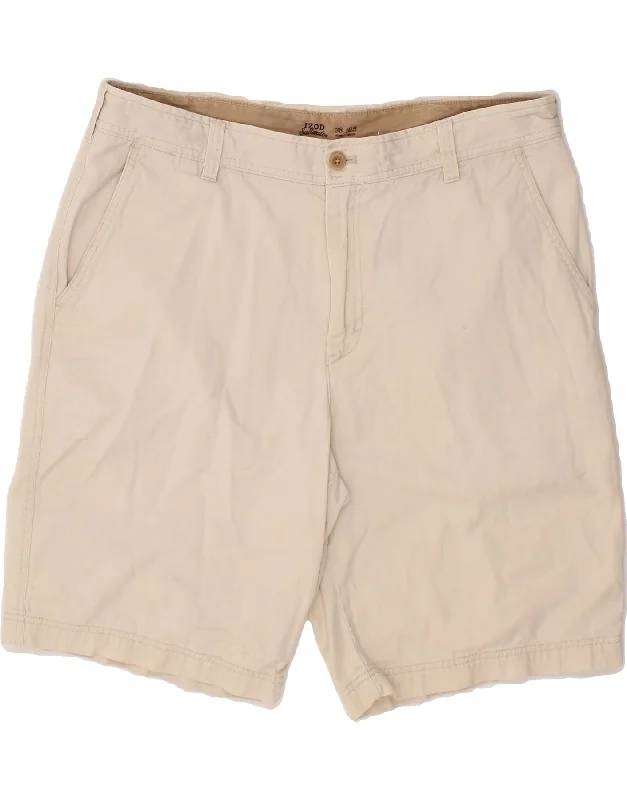 men's linen shirts -IZOD Mens Chino Shorts W38 XL Beige Cotton