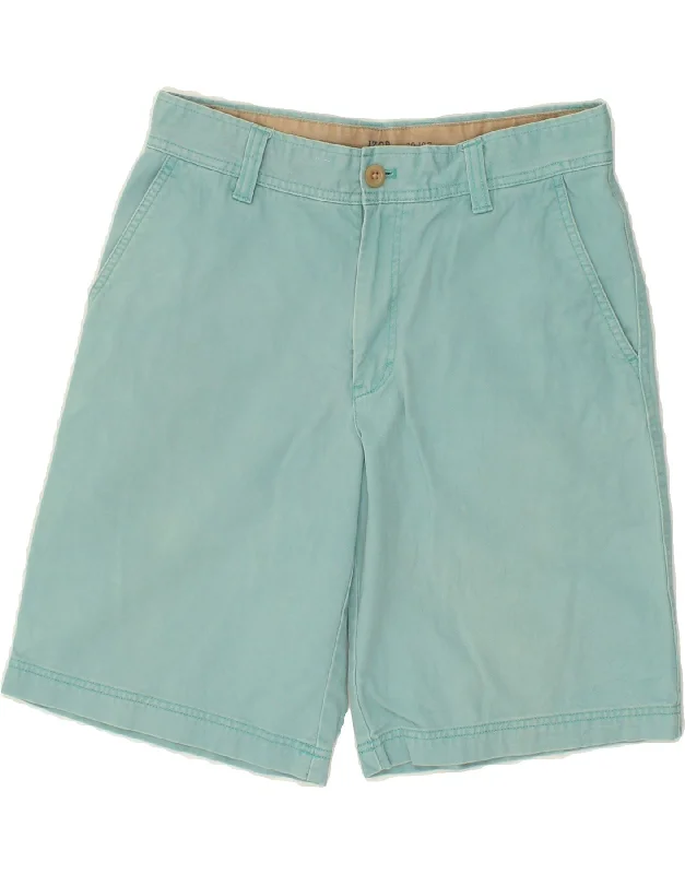 men's versatile shirts -IZOD Mens Salt Water Chino Shorts W30 Medium Blue Cotton