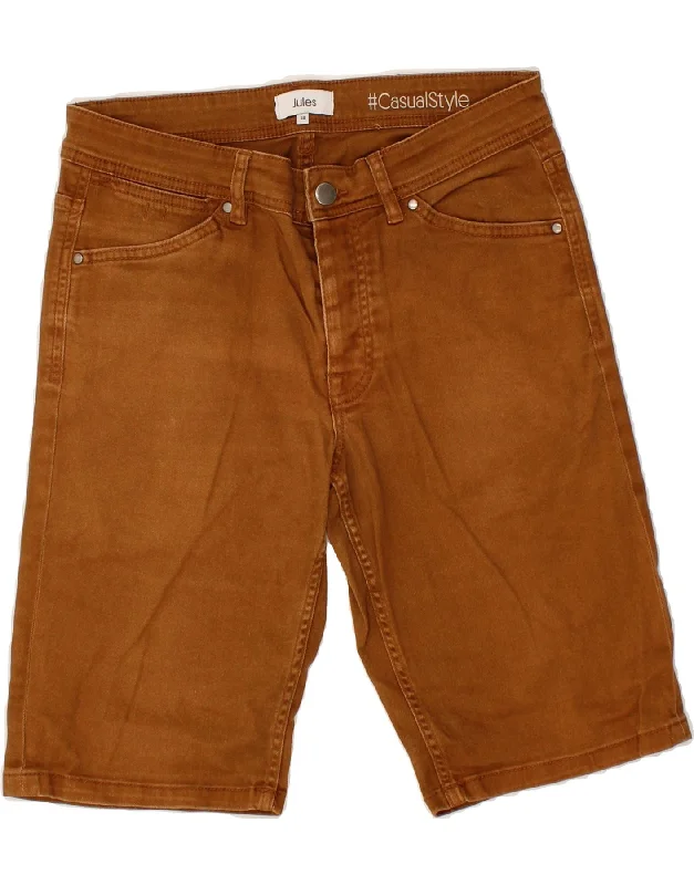 men's trendy shirts for men -JULES Mens Denim Shorts W30 Medium Brown