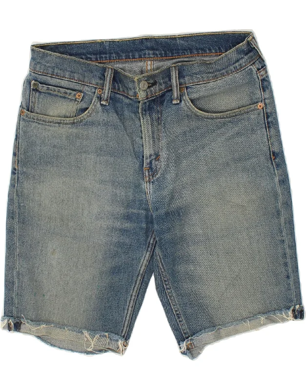 men's cotton shirts -LEVI'S Mens 511 Slim Denim Shorts W32 Medium Blue Cotton