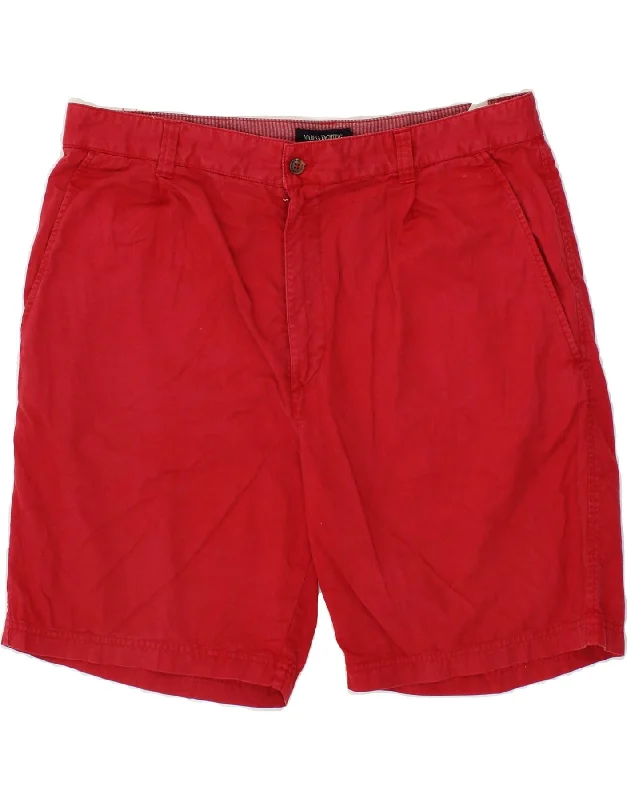 men's polo shirts -MARINA YACHTING Mens Chino Shorts IT 54 2XL W38 Red