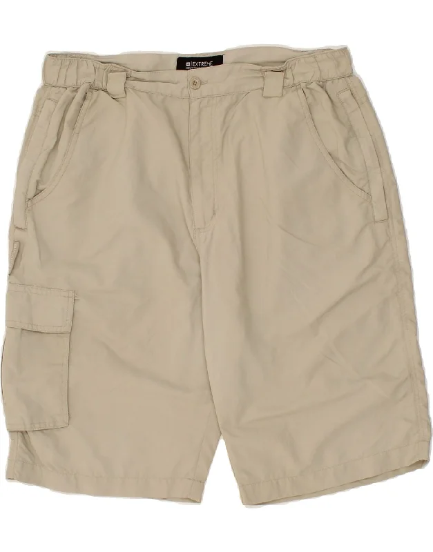 men's custom-fit shirts -MOUNTAIN WAREHOUSE Mens Cargo Shorts W36 Large Beige Nylon