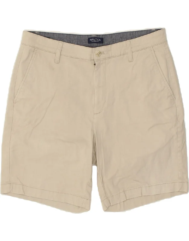 men's classic shirts -NAUTICA Mens Classic Fit Chino Shorts W34 Large  Grey Cotton