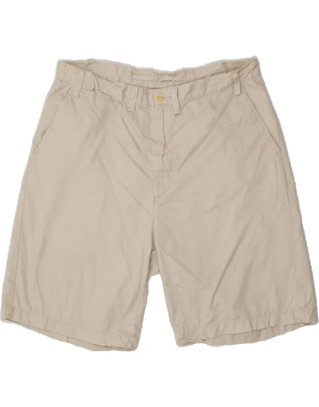 men's polo shirts -NAUTICA Mens Clipper Chino Shorts W38 XL Beige Cotton