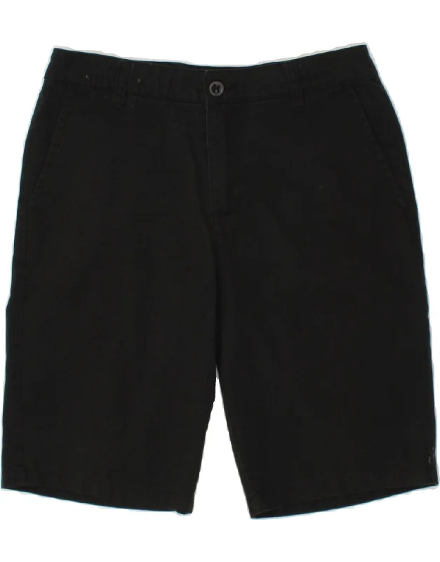 men's casual dress shirts -O'NEILL Mens Chino Shorts W31 Medium  Black Polyester