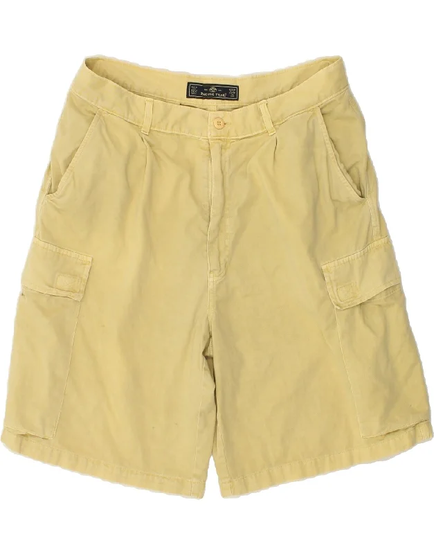 men's dress shirts for work -PACIFIC TRAIL Mens Cargo Shorts W38 XL Yellow Cotton