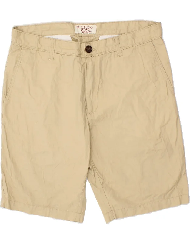 men's comfortable shirts -PENGUIN Mens Chino Shorts W36 Large Beige Cotton