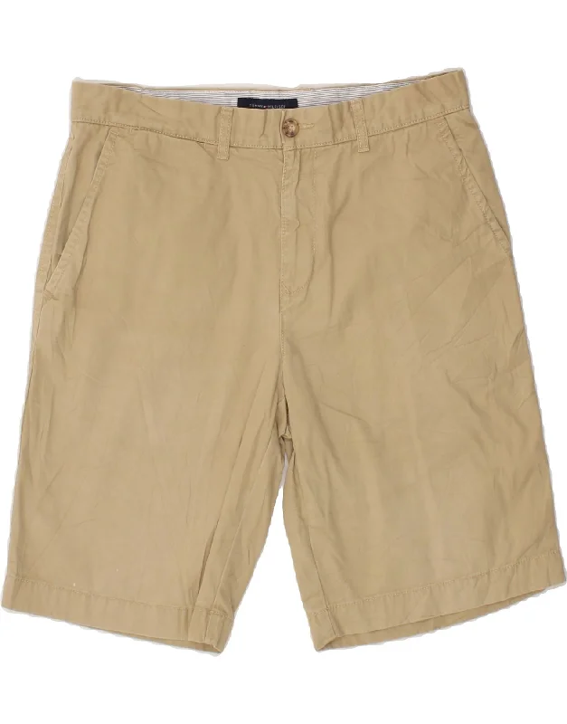 men's premium fabric shirts -TOMMY HILFIGER Mens Chino Shorts W33 Medium Beige Cotton