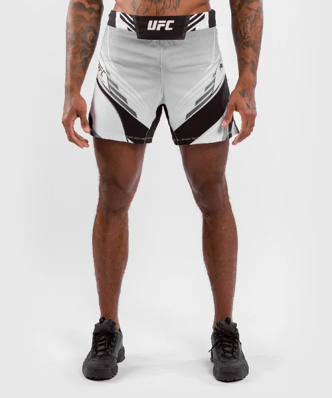 men's long-sleeve shirts -UFC Venum Authentic Fight Night Men's Shorts - Short Fit - White