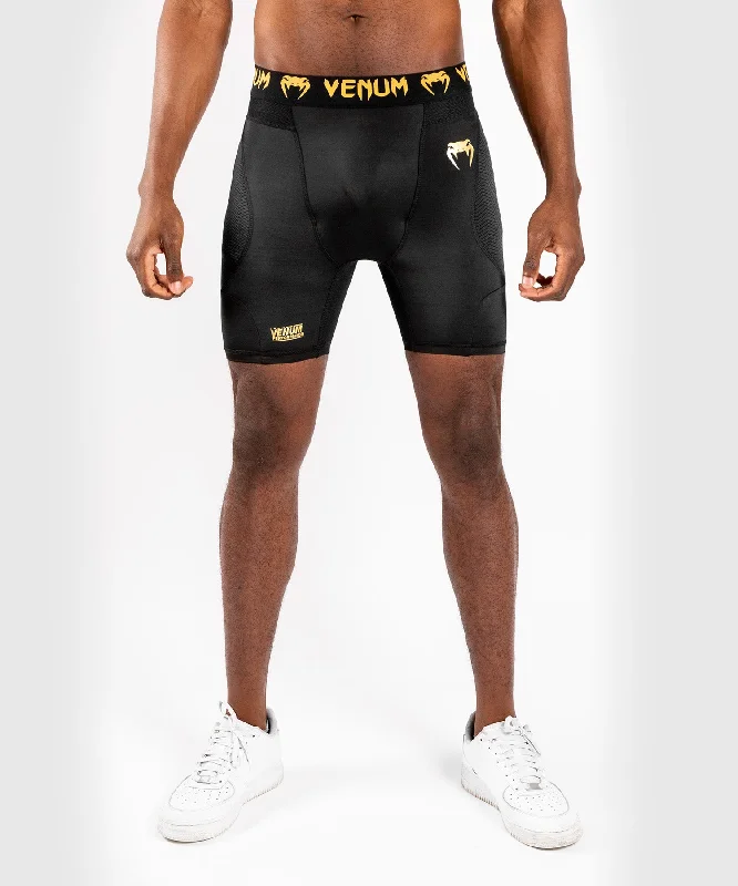 men's high-quality dress shirts -Venum G-Fit Compression Shorts - Black/Gold