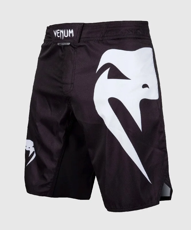 men's cotton-blend shirts -Venum Light 3.0 Fightshorts - Black/White