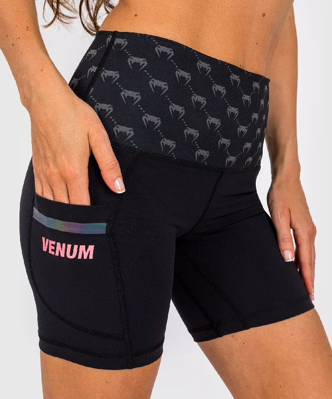 men's business dress shirts -Venum Monogram Compression Shorts - For Women - Black/Pink Gold