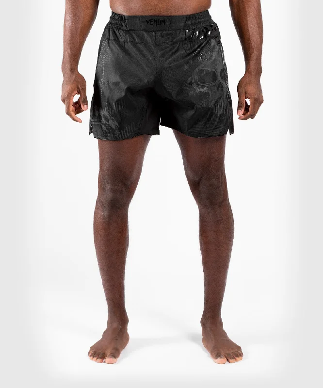 men's stylish shirts -Venum Skull Fightshorts - Black/Black