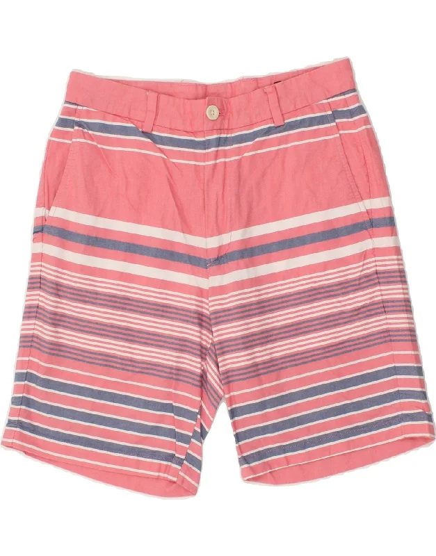 men's stylish long-sleeve shirts -VINEYARD VINES Mens Chino Shorts W30 Medium Pink Striped Cotton