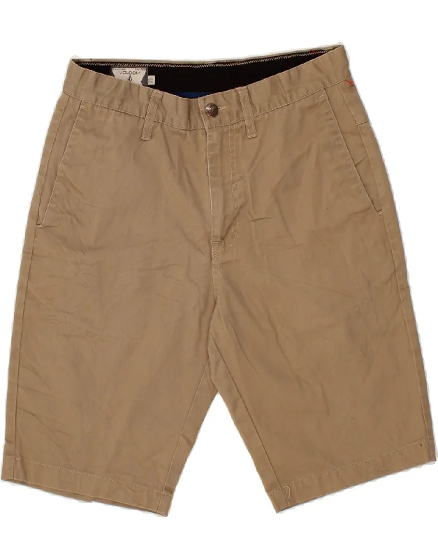 men's slim-fit formal shirts -VOLCOM Mens Chino Shorts W28 Small Beige Cotton