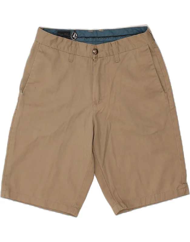 men's embroidered shirts -VOLCOM Mens Chino Shorts W28 Small  Beige Cotton