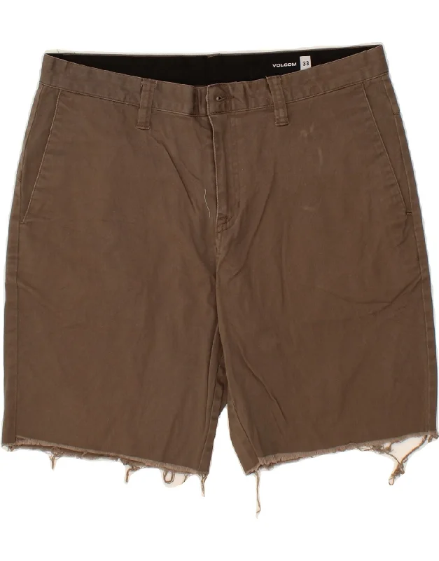 men's summer shirts -VOLCOM Mens Chino Shorts W33 Medium Brown Cotton