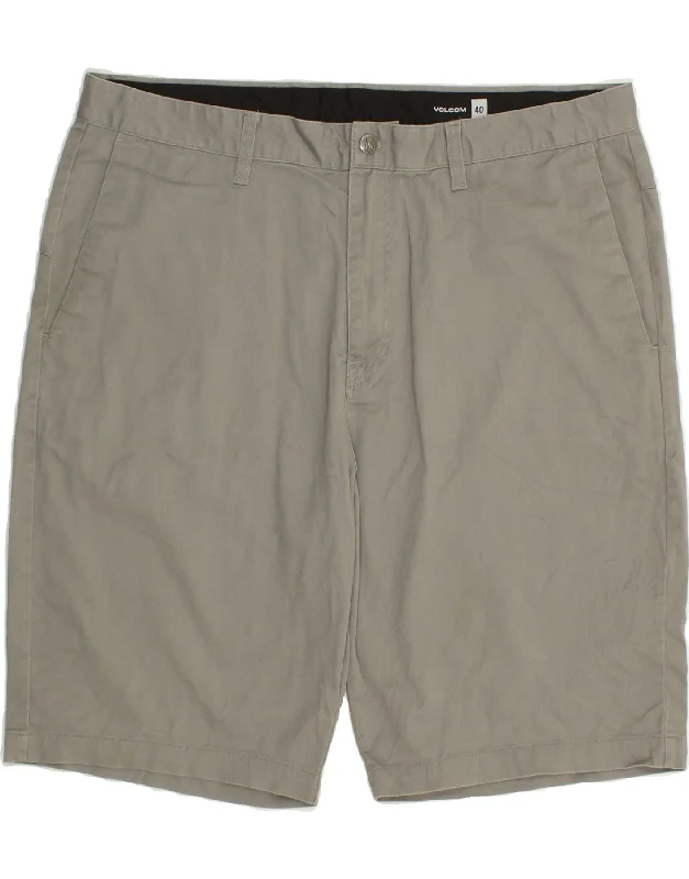 men's business shirts for work -VOLCOM Mens Chino Shorts W40 XL Grey Cotton