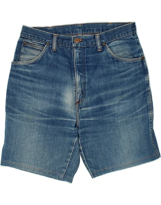 men's trendy shirts for men -WRANGLER Mens Denim Shorts W32 Medium  Blue