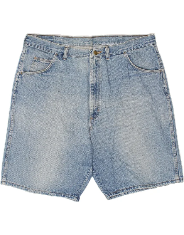 men's cotton-blend shirts -WRANGLER Mens Denim Shorts W40 XL Blue