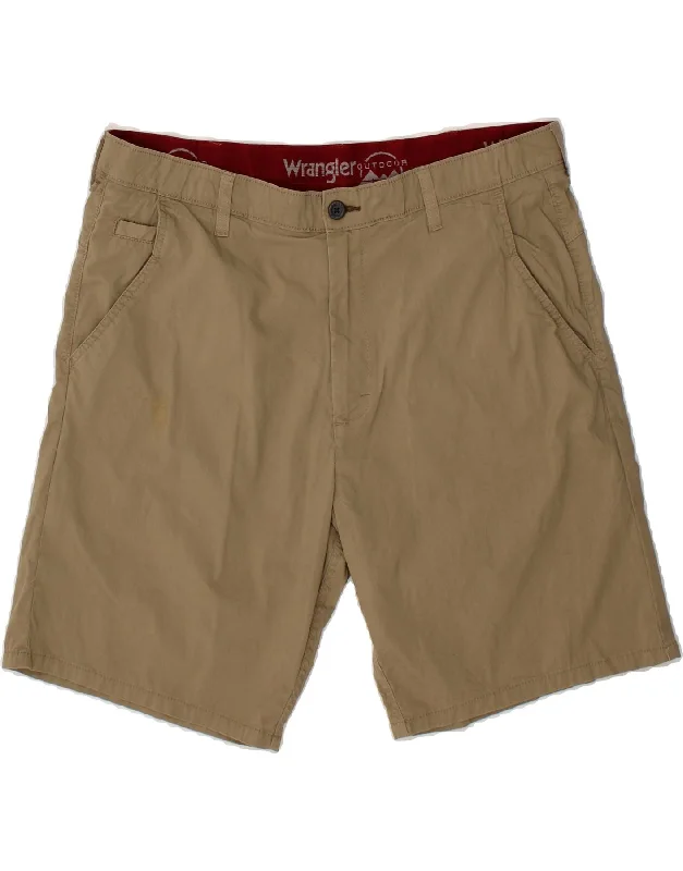 men's short-sleeve shirts -WRANGLER Mens Outdoor Chino Shorts W38 XL Khaki Cotton