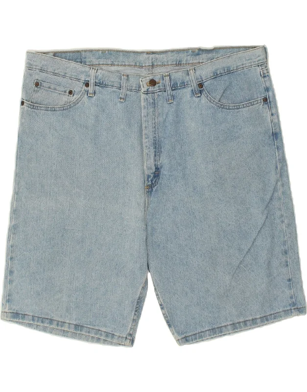 men's formal office shirts -WRANGLER Mens Relaxed Fit Denim Shorts W44 2XL Blue Cotton