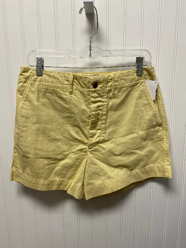 men's fashionable shirts for work -Yellow Shorts Designer Cma, Size 4