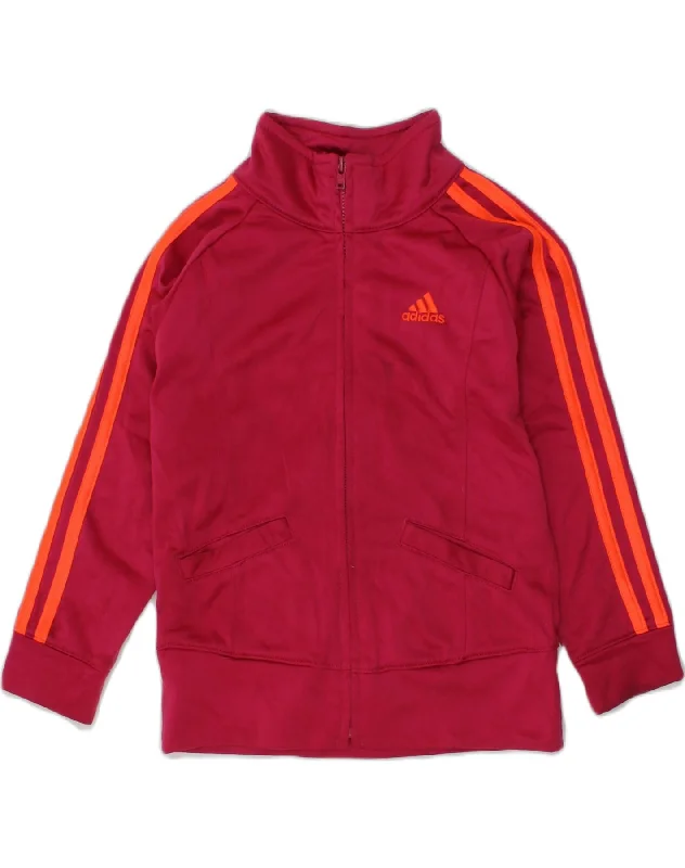 men's lightweight jackets for travel -ADIDAS Girls Graphic Tracksuit Top Jacket 3-4 Years Red