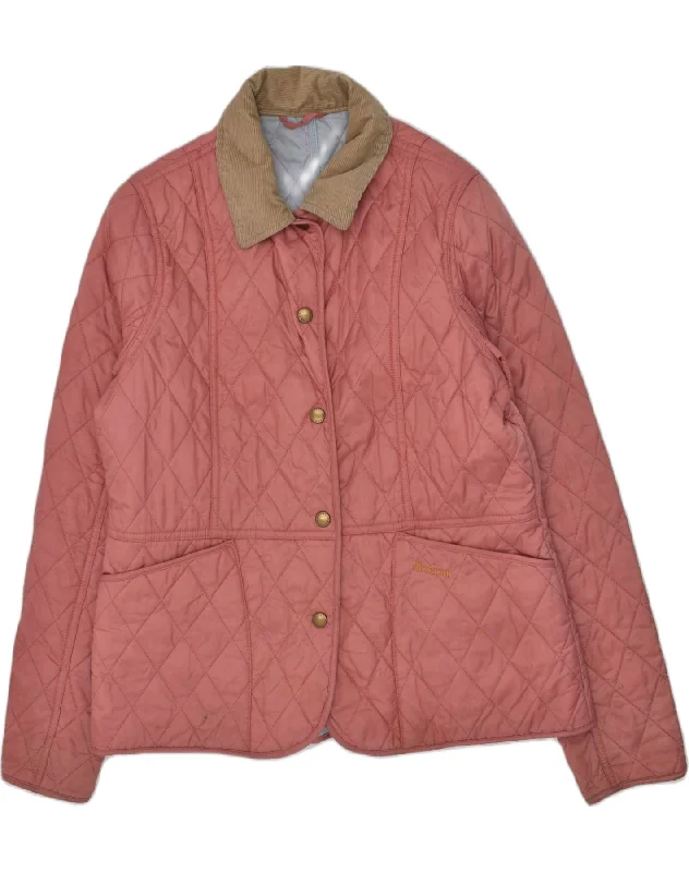 men's lightweight puffer jackets -BARBOUR Girls Quilted Jacket 15-16 Years 2XL Pink Nylon