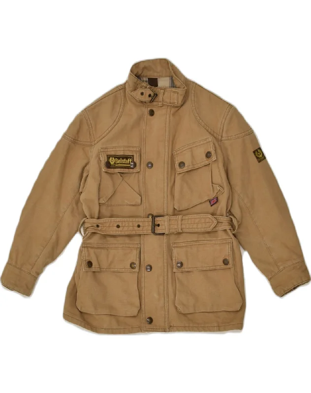 men's athletic jackets for outdoor -BELSTAFF Boys Utility Jacket 5-6 Years Brown Cotton