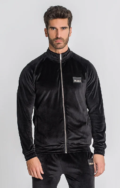 men's comfortable fleece jackets -Black Montecarlo Jacket