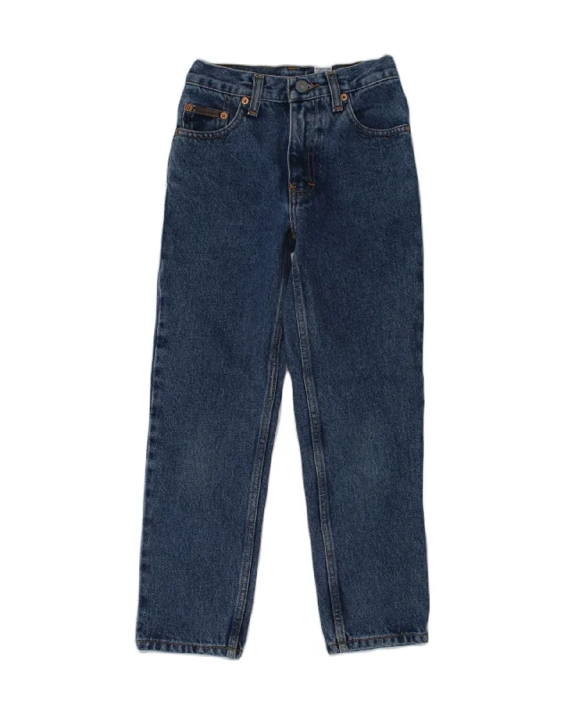 CALVIN KLEIN Boys Tapered Jeans 7-8 Years W23 L22  Blue Cotton