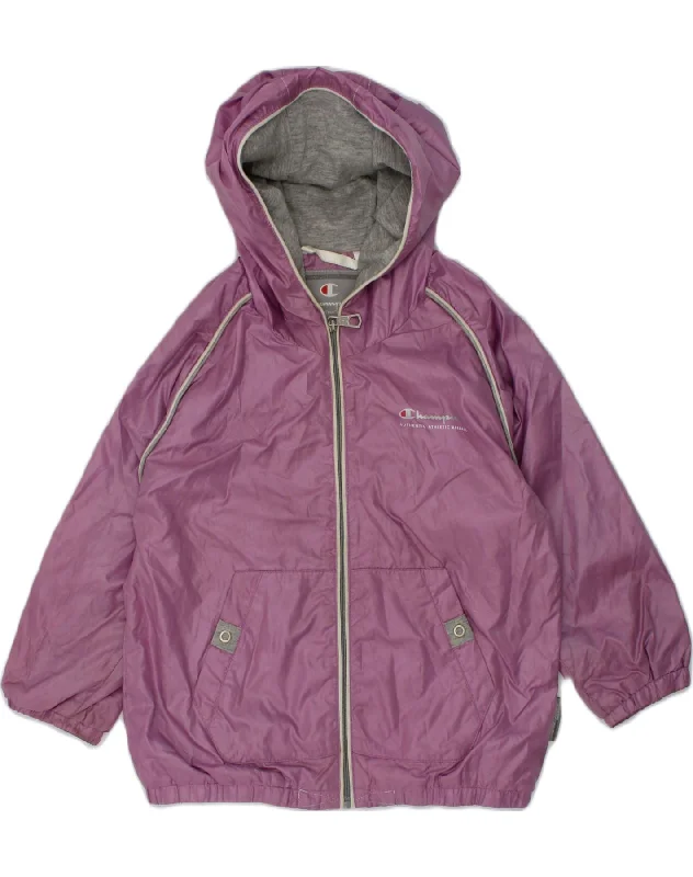 men's tailored jackets -CHAMPION Baby Girls Hooded Rain Jacket 18-24 Months Large Purple Polyester