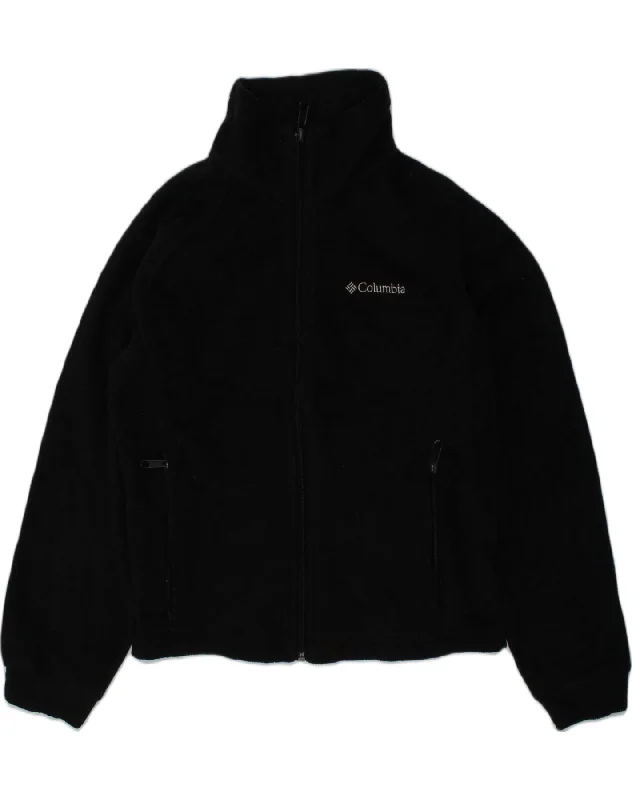 men's stylish black jackets -COLUMBIA Boys Fleece Jacket 10-11 Years Black Polyester