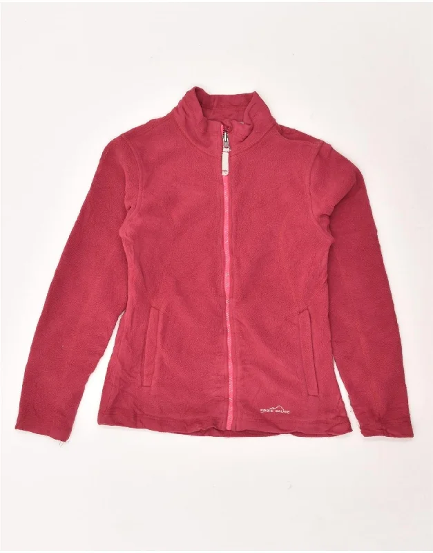 men's down-filled jackets -EDDIE BAUER Girls Fleece Jacket 13-14 Years Large  Pink Polyester