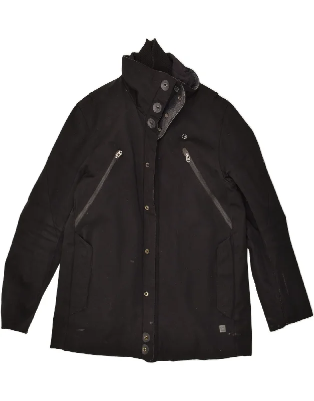 men's rugged jackets -G-STAR Mens Rain Jacket UK 42 XL Black Polyamide